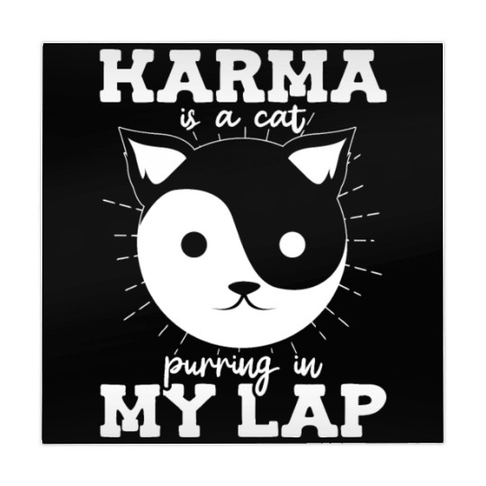 Karma is a Cat Purring in My Lap Witchcraft Tarot Mahjong Mats
