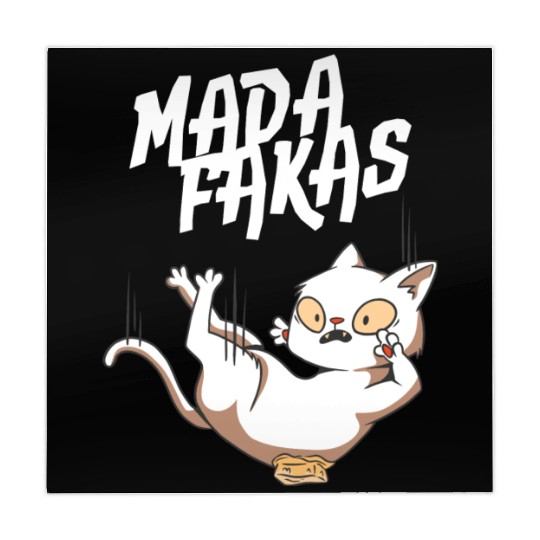 Clumsy Cat I Madafakas I White Cat Mahjong Mats