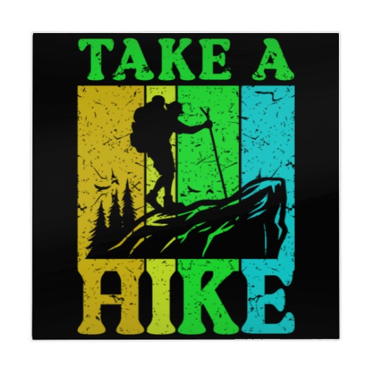 Take a Hike Wanderlust Hiker Hiking Mountains Mahjong Mats