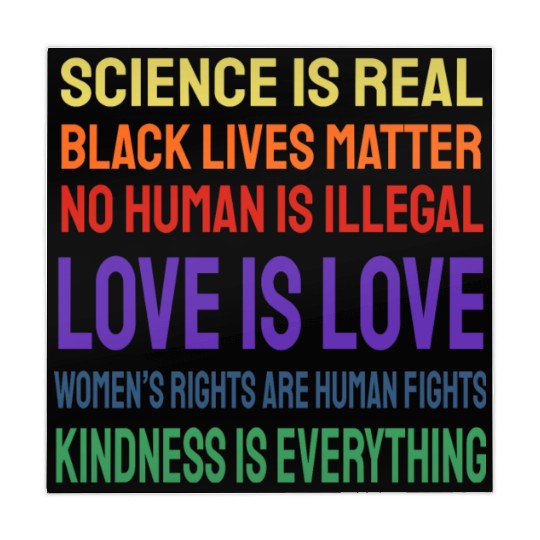 Science Is Real Black Lives Matter Mahjong Mats