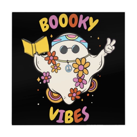 Reading Teacher Halloween Groovy Floral Ghost Mahjong Mats