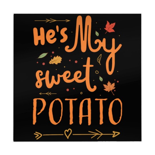 He s My Sweet Potato Thanksgiving Couples Mahjong Mats