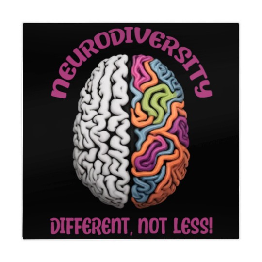 "Different, Not Less" Neurodiversity Mahjong Mats