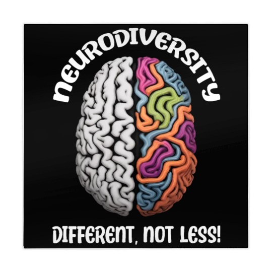 "Different, Not Less" Neurodiversity Mahjong Mats