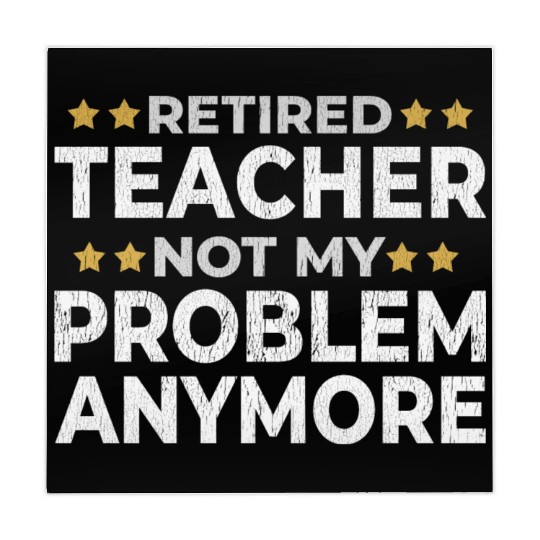 Retired Teacher Retirement Funny Gift Mahjong Mats