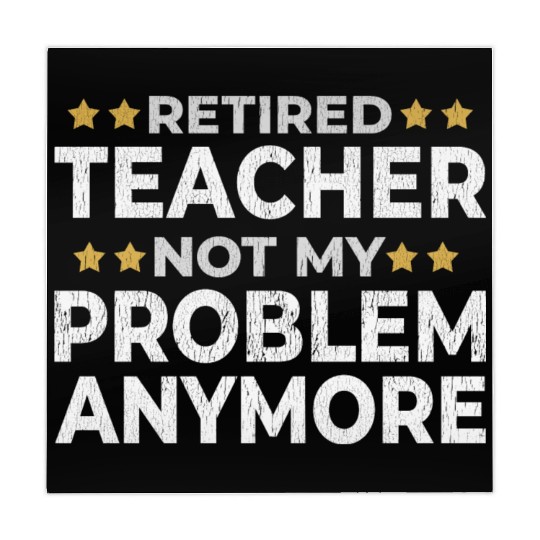 Retired Teacher Retirement Funny Gift Mahjong Mats
