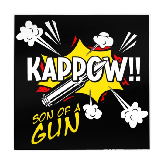 Kappow Bullets Gun Explosion Big Bang Aesthetic Mahjong Mats