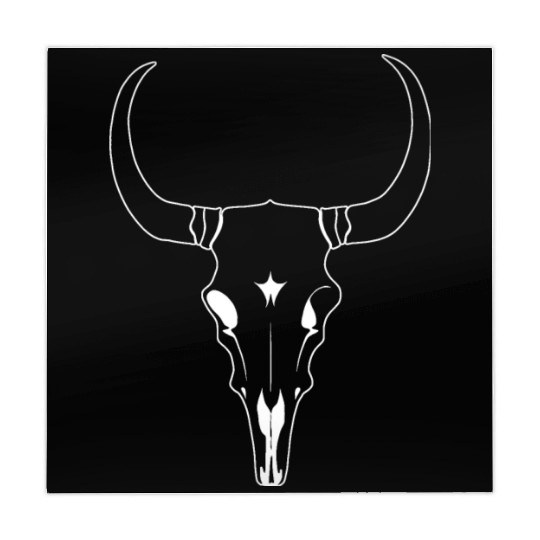 Cattle Skull Cow Skull Rodeo Western Skeleton Mahjong Mats