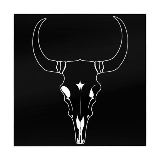 Cattle Skull Cow Skull Rodeo Western Skeleton Mahjong Mats