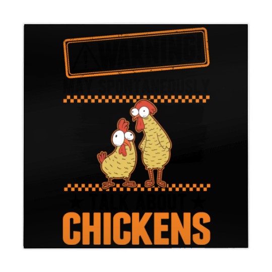 Warning Chickens Farmer Chicken Mahjong Mats