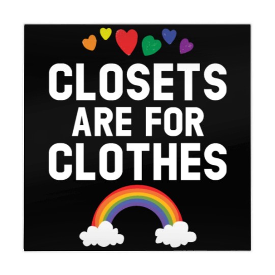 Closets Are For Clothes Rainbow Pride Month LGBTQ Mahjong Mats