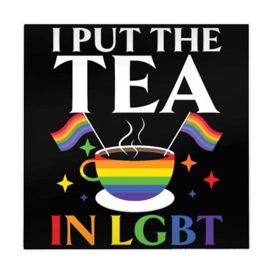 I Put The Tea In LGBT Rainbow Pride Month LGBTQ Mahjong Mats