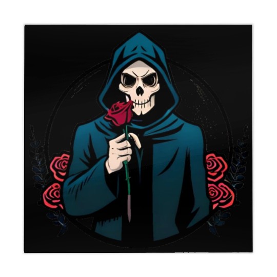 The Elegance of Death A Single Rose Grim Reaper Mahjong Mats