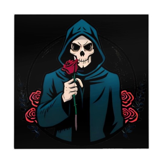 The Elegance of Death A Single Rose Grim Reaper Mahjong Mats