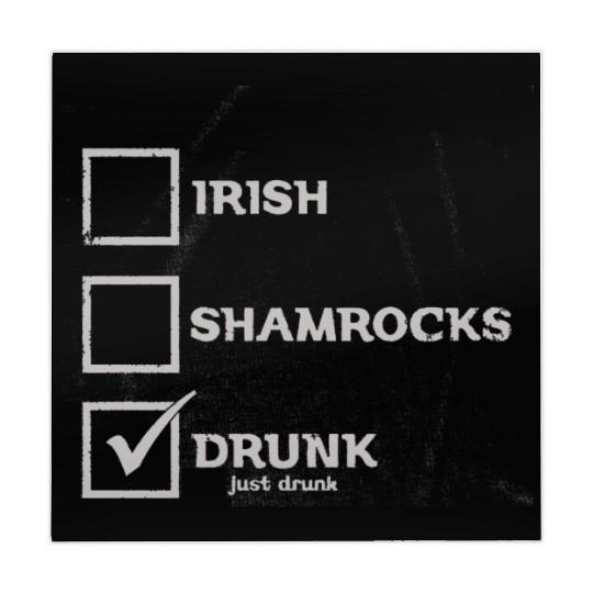 IRISH SHAMROCKS DRUNK Mahjong Mats
