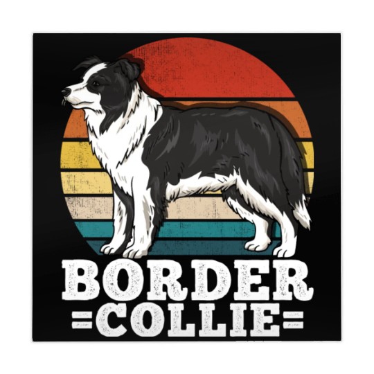 Border Collie Dog Lover Retro Mahjong Mats