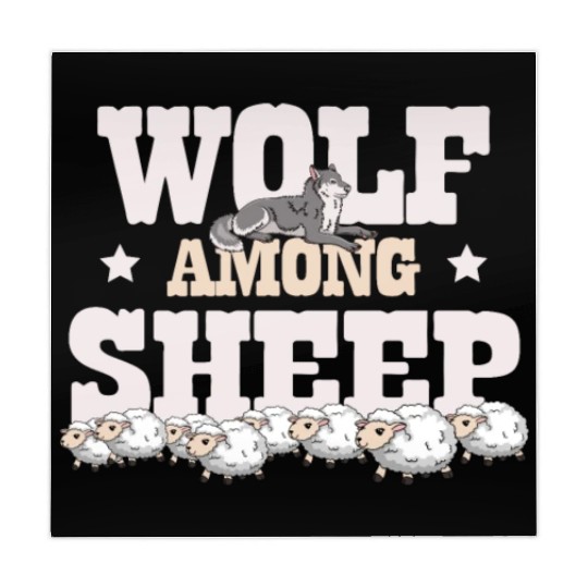 Wolf Among Sheep Wolves Animal Werewolf Wolf Lover Mahjong Mats