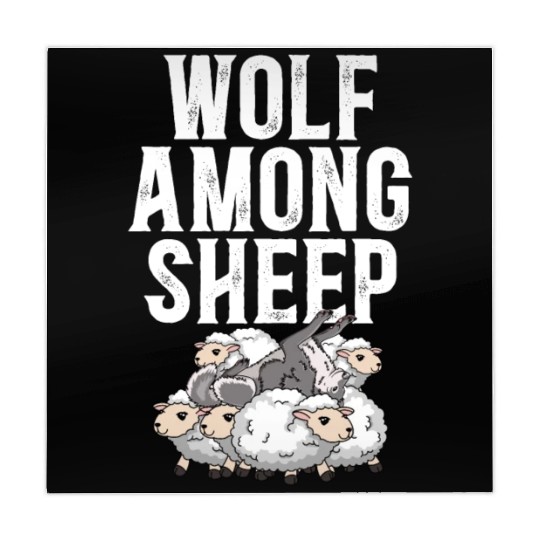 Wolf Among Sheep Wolves Animal Werewolf Wolf Lover Mahjong Mats