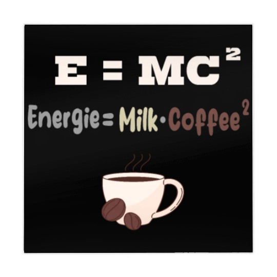 coffee lover funny physics science energy milk Mahjong Mats