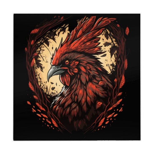 Funny Horror Chicken True Crime Farm Animal Phobia Mahjong Mats