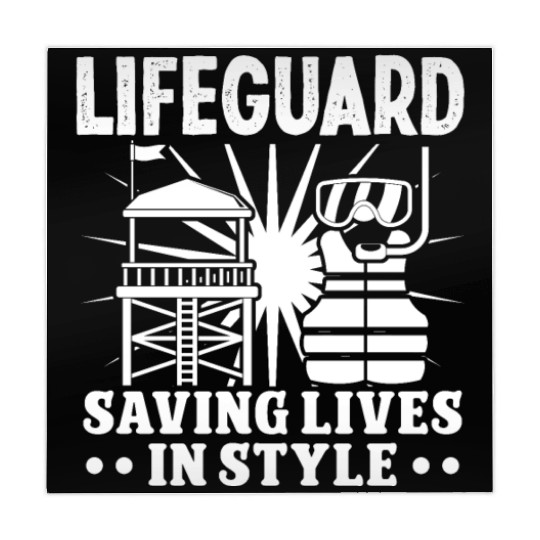 Lifeguard saving lives in style pool guard Mahjong Mats
