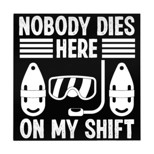 Lifeguard nobody dies here swimming pool guard Mahjong Mats