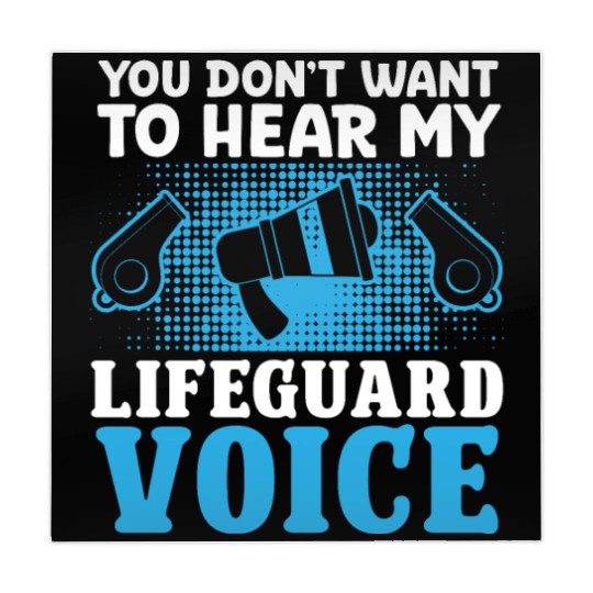 Dont want hear my lifeguard voice pool guard Mahjong Mats