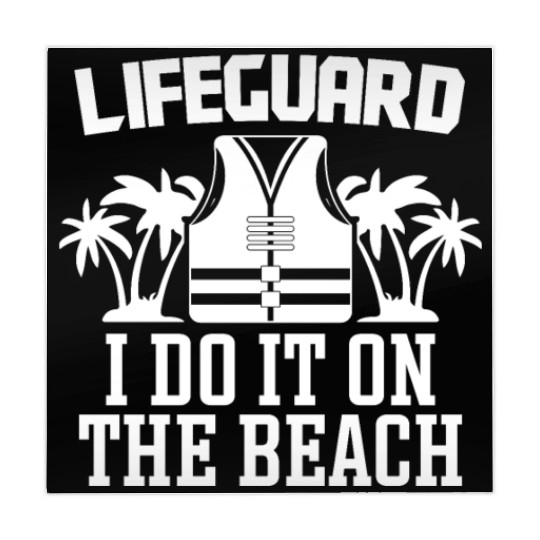 Lifeguard do it on beach swimming pool guard Mahjong Mats
