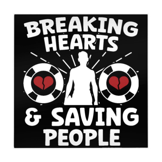 Lifeguard breaking hearts saving people pool guard Mahjong Mats