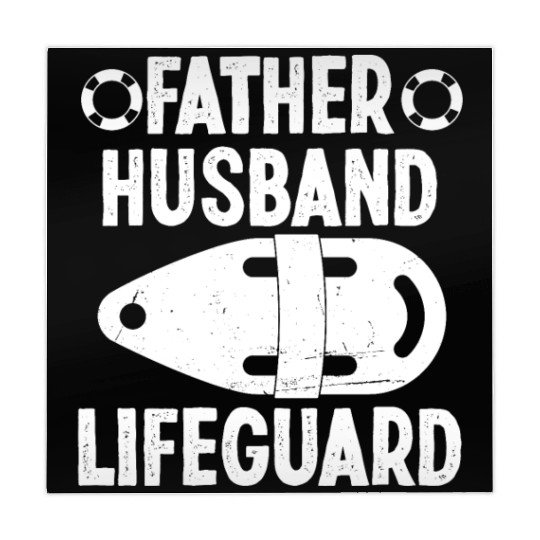 Father husband lifeguard swimming pool guard Mahjong Mats