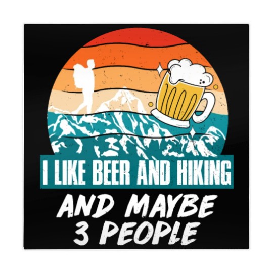 I like Beer and Hiking Mountain lover Wanderlust Mahjong Mats