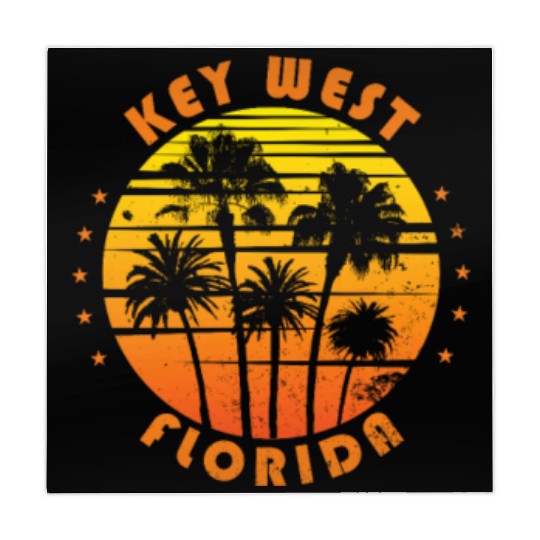 Retro Key West Florida Souvenir Vintage Palm Tree Mahjong Mats