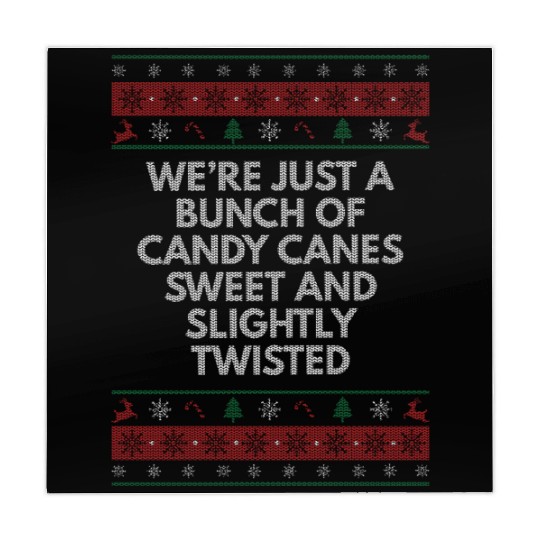 Were Candy Canes Sweet and Twisted Christmas Girlf Mahjong Mats