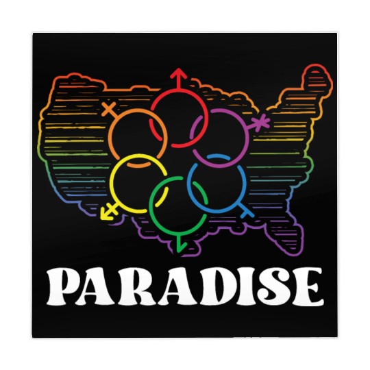 Paradise Pride Month Pride Flag LGBT Community LGB Mahjong Mats