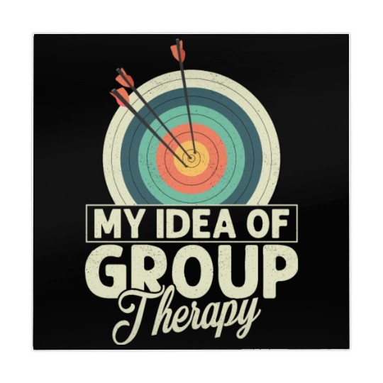 My Idea Of Group Therapy Archery Target Bow & Arro Mahjong Mats