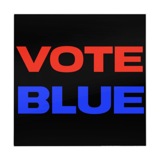 Vote Blue Democratic Party Liberal Voting Mahjong Mats