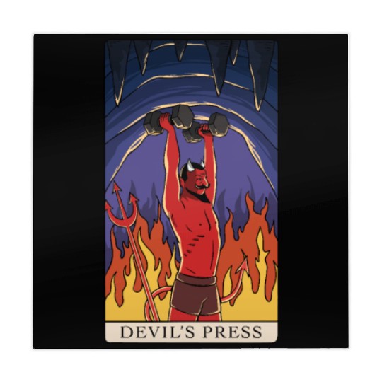 Tarot Devils Press Fitness Gym Bodybuilding Mahjong Mats