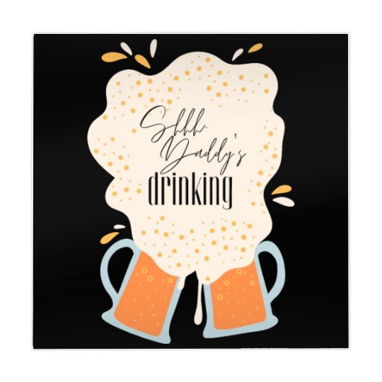 Shhh, Daddy's Drinking, Funny Dad Beer Quote Gift Mahjong Mats