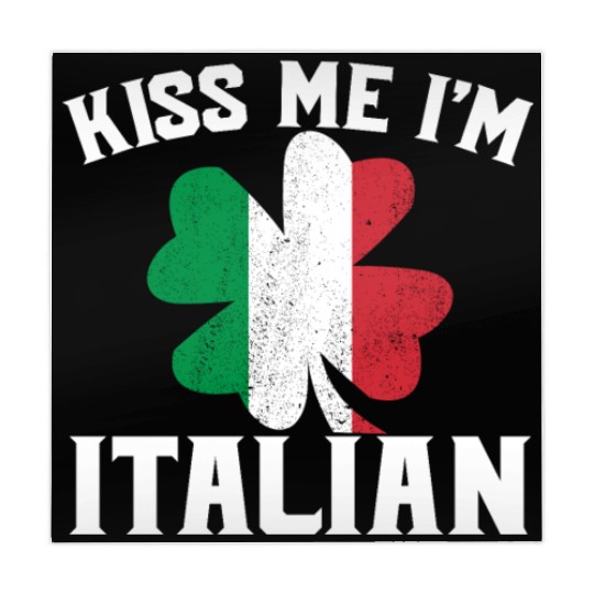 Kiss Me I'm Italian St. Patrick's Day I'm Italian Mahjong Mats