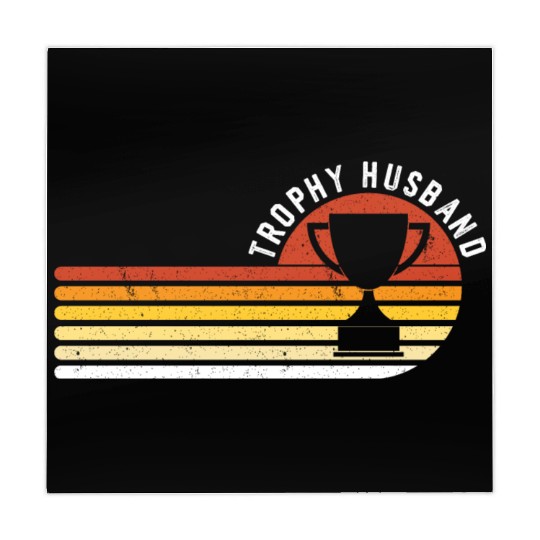 Trophy Husband Funny design for Cool Father or Dad Mahjong Mats