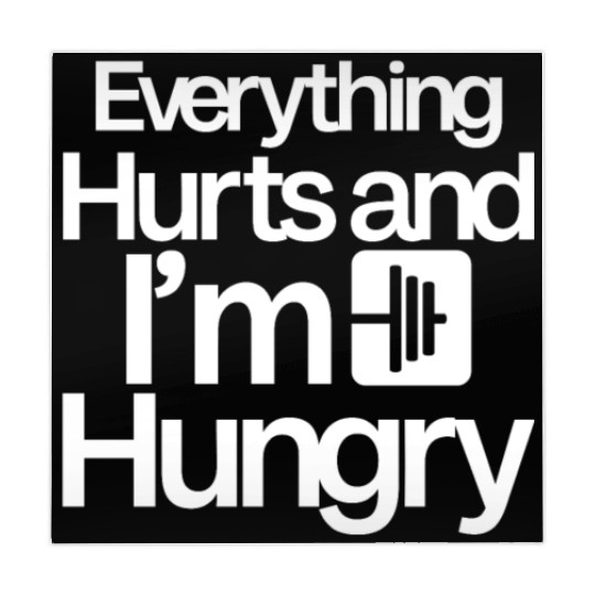 Everything Hurts And I'm Hungry 4 Mahjong Mats