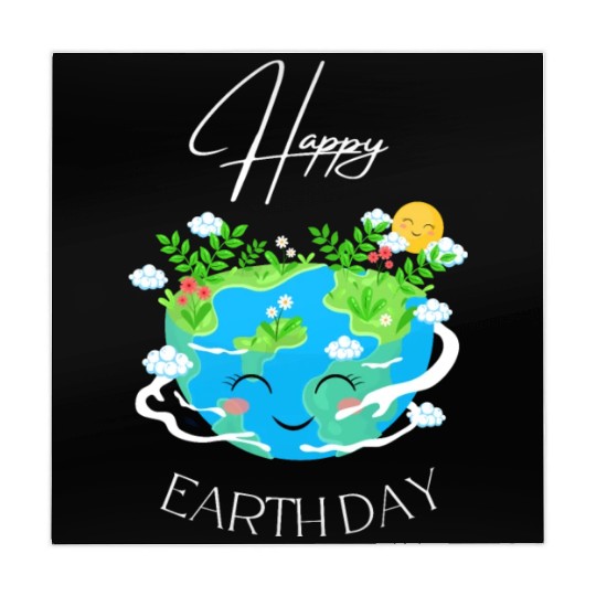 Green and Blue Happy Earth Day Mahjong Mats