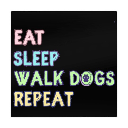 Eat Sleep Walk Dog Repeat Walking Mahjong Mats