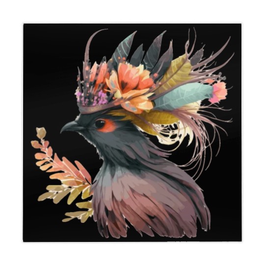 Cute Bird Of Paradise Bird Flower Crown Pet Birds Mahjong Mats