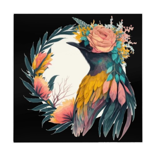 Cute Bird Of Paradise Bird Flower Crown Pet Birds Mahjong Mats