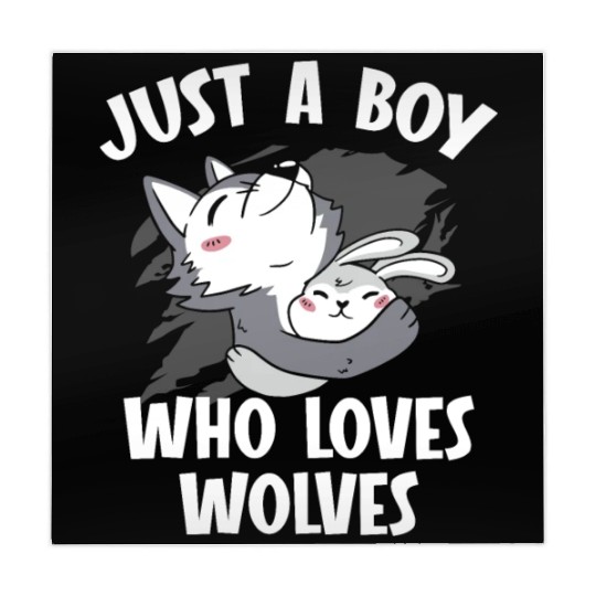 Just A Boy Who Loves Wolves Werewolf Wolf Lover Mahjong Mats