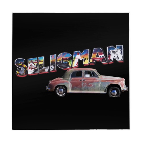 Old car city of Seligman in Arizonna, US Route 66 Mahjong Mats