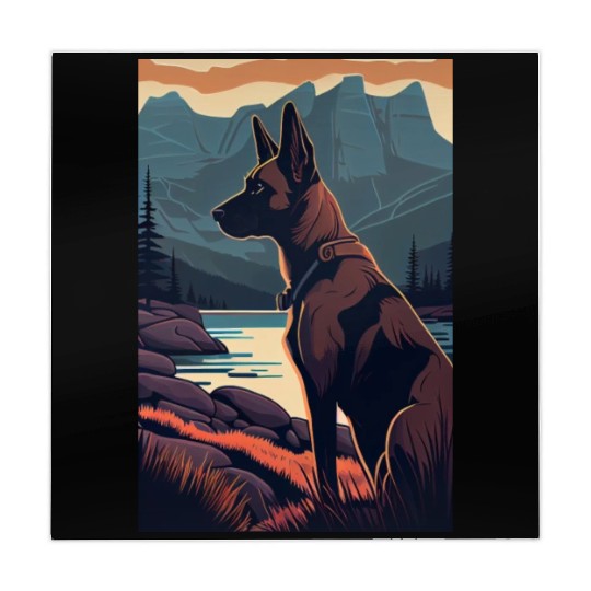 Belgian Malinois Nature Mahjong Mats