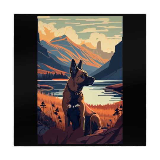 Belgian Malinois Nature Mahjong Mats