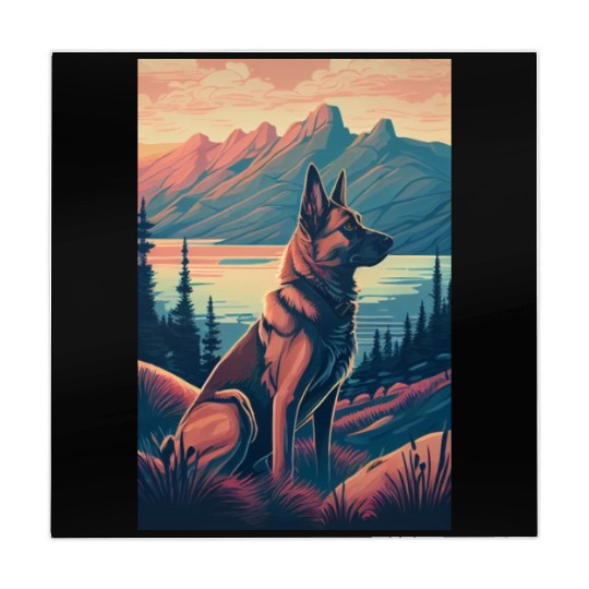 Belgian Malinois Nature Mahjong Mats